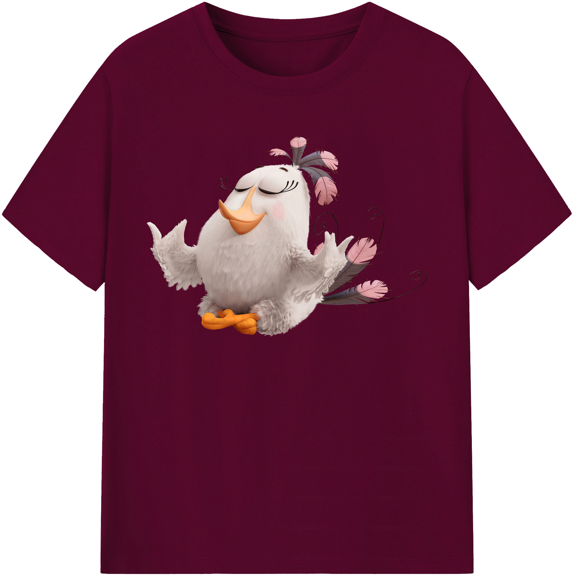 （画像用） Angry Birds アングリーバード レディースカジュアルプリントTシャツ（綿100％）